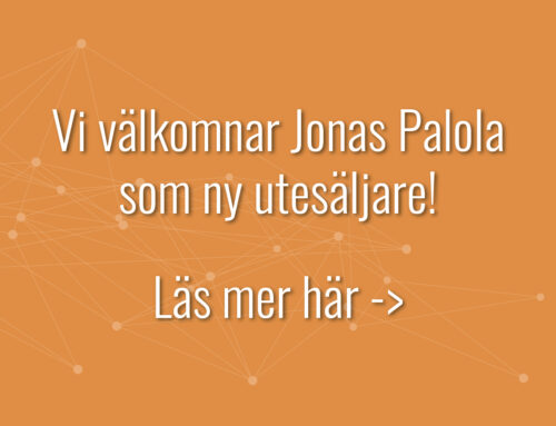 Vi välkomnar Jonas Palola som ny utesäljare hos Wennstrom Flow Control